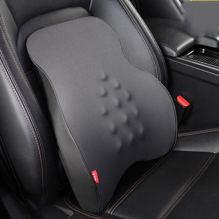 Color: Gray, style: Waist - Car Electric Headrest Car Seat Electric Lumbar Cushion Memory Foam Lumbar Support Massage Headrest Lumbar Cushion Set - Premium Automobiles Seat Covers from Rapidvehicles - Just $60.99! Shop now at Rapidvehicles