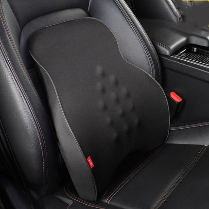 Color: Black, style: Electric lumbar support - Car Electric Headrest Car Seat Electric Lumbar Cushion Memory Foam Lumbar Support Massage Headrest Lumbar Cushion Set - Premium Automobiles Seat Covers from Rapidvehicles - Just $66.99! Shop now at Rapidvehicles