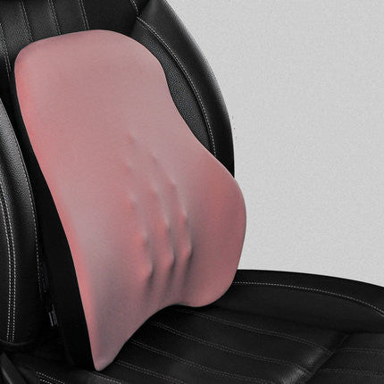 Color: Pink, style: Electric lumbar support - Car Electric Headrest Car Seat Electric Lumbar Cushion Memory Foam Lumbar Support Massage Headrest Lumbar Cushion Set - Premium Automobiles Seat Covers from Rapidvehicles - Just $66.99! Shop now at Rapidvehicles