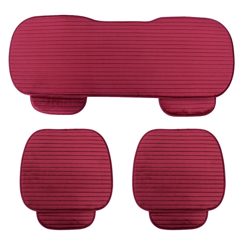 Crystal Velvet Non-Slip Non-Slip Free Backrest Three-Piece Warm - Premium Other Replacement Parts from Rapidvehicles - Just $57.99! Shop now at Rapidvehicles