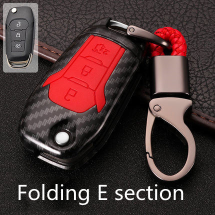 Color: Folded carbon fiber red - Fox Key Cover 2018 Ford Maverick - Premium Key Case for Car from Rapidvehicles - Just $32.99! Shop now at Rapidvehicles