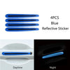 Color: Blue, style: Strip - Carbon fiber handle anti-scratch nail cover car sticker car door handle wrist anti-scratch sticker paint protection film reflective - Premium Car Stickers from Rapidvehicles - Just $13.47! Shop now at Rapidvehicles