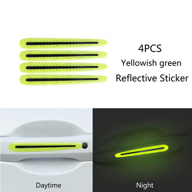 Color: Green, style: Strip - Carbon fiber handle anti-scratch - Premium Car Stickers from Rapidvehicles - Just $10.99! Shop now at Rapidvehicles