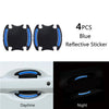 Color: Blue, style: Bat - Carbon fiber handle anti-scratch nail cover car sticker car door handle wrist anti-scratch sticker paint protection film reflective - Premium Car Stickers from Rapidvehicles - Just $9.99! Shop now at Rapidvehicles