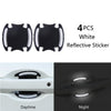 Color: White, style: Bat - Carbon fiber handle anti-scratch nail cover car sticker car door handle wrist anti-scratch sticker paint protection film reflective - Premium Car Stickers from Rapidvehicles - Just $9.99! Shop now at Rapidvehicles