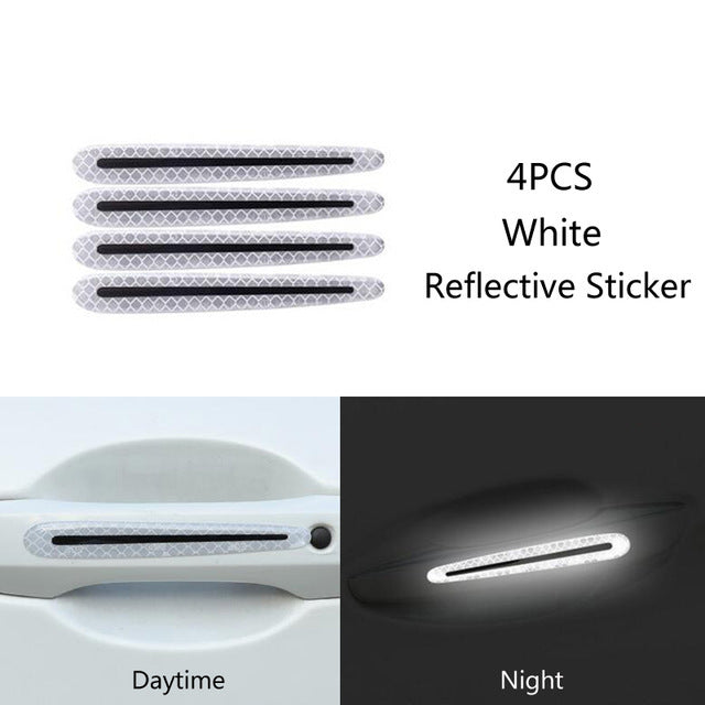 Color: White, style: Strip - Carbon fiber handle anti-scratch - Premium Car Stickers from Rapidvehicles - Just $10.99! Shop now at Rapidvehicles