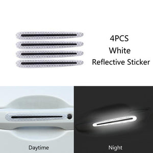 Color: White, style: Strip - Carbon fiber handle anti-scratch - Premium Car Stickers from Rapidvehicles - Just $8.99! Shop now at Rapidvehicles