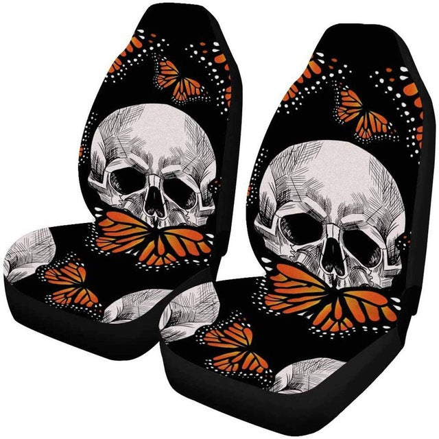 Color: 5 color, style: single - Car Seat Cover All-Inclusive Classic Skull Printing Universal Cross-Border Amazon Ebaywish Aliexpress Hot Style - Premium Automobiles Seat Covers from Rapidvehicles - Just $20.99! Shop now at Rapidvehicles