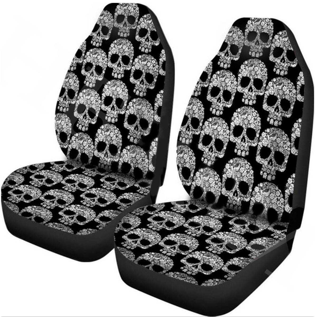 Color: 1 color, style: single - Car Seat Cover All-Inclusive Classic Skull Printing Universal Cross-Border Amazon Ebaywish Aliexpress Hot Style - Premium Automobiles Seat Covers from Rapidvehicles - Just $23.99! Shop now at Rapidvehicles