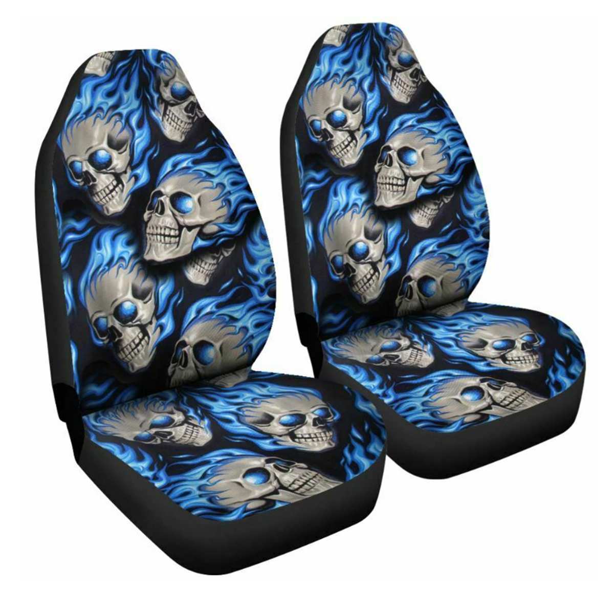 Color: 3 color, style: Double - Car Seat Cover All-Inclusive Classic Skull Printing Universal Cross-Border Amazon Ebaywish Aliexpress Hot Style - Premium Automobiles Seat Covers from Rapidvehicles - Just $28.99! Shop now at Rapidvehicles