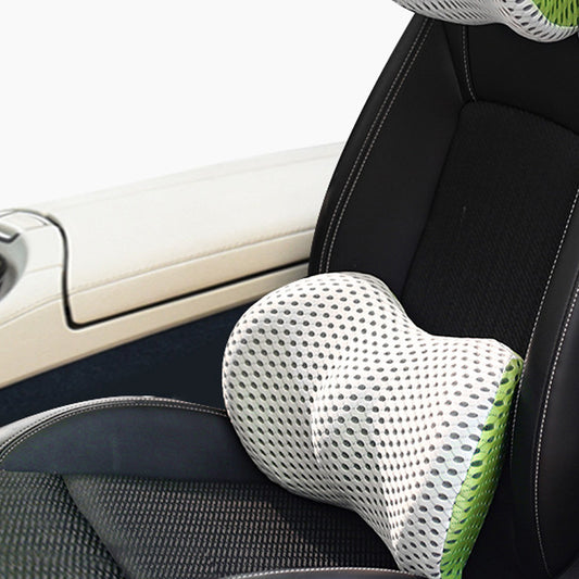 Color: B, style: Waist - Memory Foam Car Headrest Lumbar Support - Premium Interior Parts from Rapidvehicles - Just $28.99! Shop now at Rapidvehicles