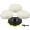 Size: 80mm, Color: White - Buffer-Kit Discs-Accessories Polisher Car-Body Wool - Premium Other Motorcycle Accessories from Rapidvehicles - Just $13.39! Shop now at Rapidvehicles