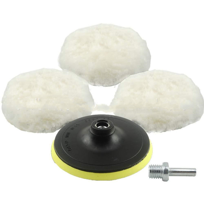 Size: 80mm, Color: White - Buffer-Kit Discs-Accessories Polisher - Premium Other Motorcycle Accessories from Rapidvehicles - Just $16.99! Shop now at Rapidvehicles