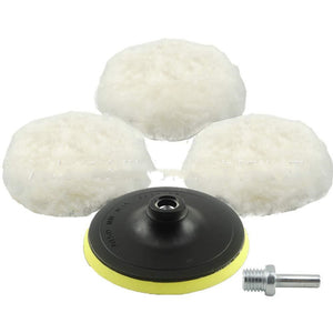 Size: 100mm, Color: White - Buffer-Kit Discs-Accessories Polisher Car-Body Wool - Premium Other Motorcycle Accessories from Rapidvehicles - Just $13.81! Shop now at Rapidvehicles