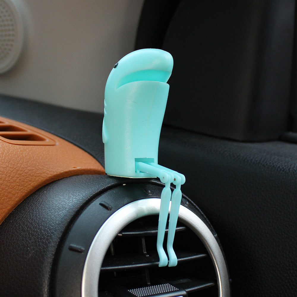 Color: Blue - Car Creative Air Outlet And Leg Shaking - Premium Interior Parts from Rapidvehicles - Just $13.49! Shop now at Rapidvehicles