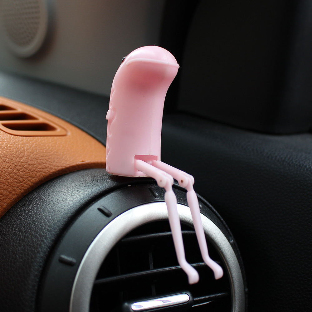 Color: Pink - Car Creative Air Outlet And Leg Shaking Aromatherapy Ornaments - Premium Interior Parts from Rapidvehicles - Just $11.39! Shop now at Rapidvehicles