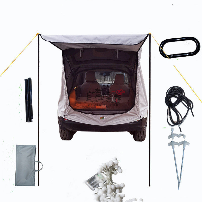 Color: silver gray, style: Package two-S, capacity:  - Car Trunk Extension Tent At The Rear Of The Car - Premium Other Exterior Accessories from Rapidvehicles - Just $116.51! Shop now at Rapidvehicles