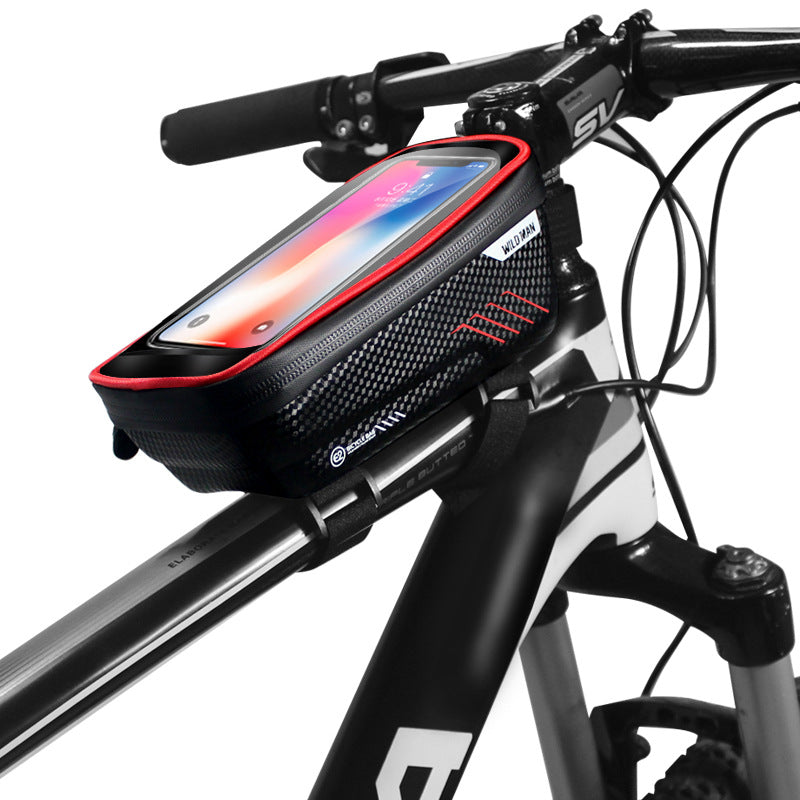 Hard shell bicycle bag mountain bike front beam bag top tube - Premium Other Maintenance Products from Rapidvehicles - Just $26.99! Shop now at Rapidvehicles