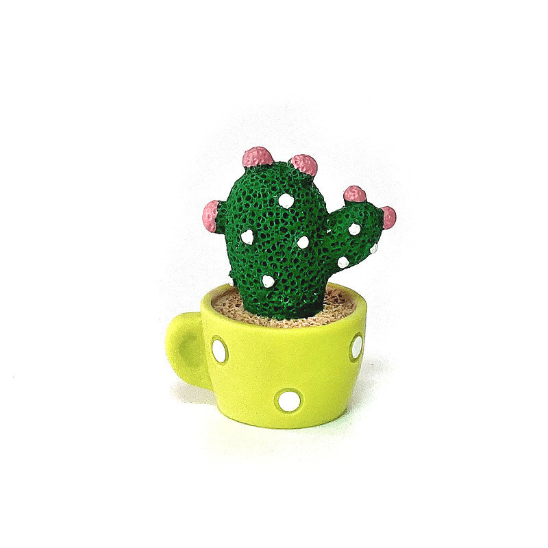 Color: F - Animal Cactus Small Potted Resin Car Decoration - Premium Interior Parts from Rapidvehicles - Just $9.89! Shop now at Rapidvehicles