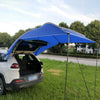 Color: Blue polyester cloth, style: Two poles - Outdoor Car Self-driving Camping Camping Car Side Roof Car Side Sunshade Canopy Rear Tent - Premium Other Replacement Parts from Rapidvehicles - Just $128.99! Shop now at Rapidvehicles