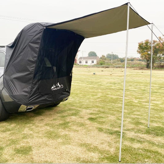 Color: Black tent, style: Two poles - Outdoor Car Self-driving - Premium Other Replacement Parts from Rapidvehicles - Just $182.99! Shop now at Rapidvehicles