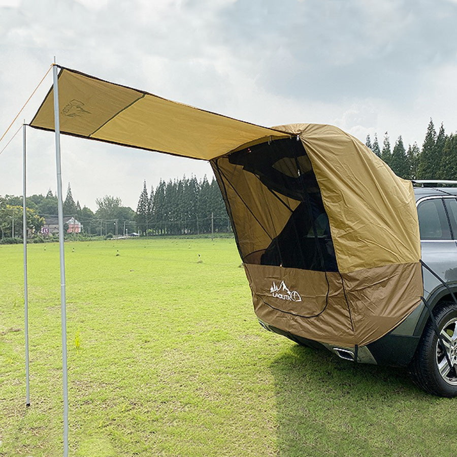 Color: Brown tent, style: Two poles - Outdoor Car Self-driving - Premium Other Replacement Parts from Rapidvehicles - Just $182.99! Shop now at Rapidvehicles