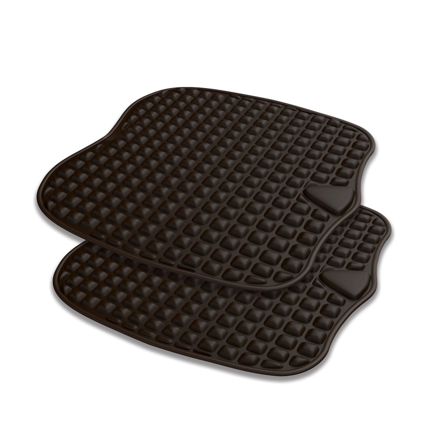 Color: Gel brown two cushions - Car Seat Breathable Gel - Premium Interior Parts from Rapidvehicles - Just $84.59! Shop now at Rapidvehicles