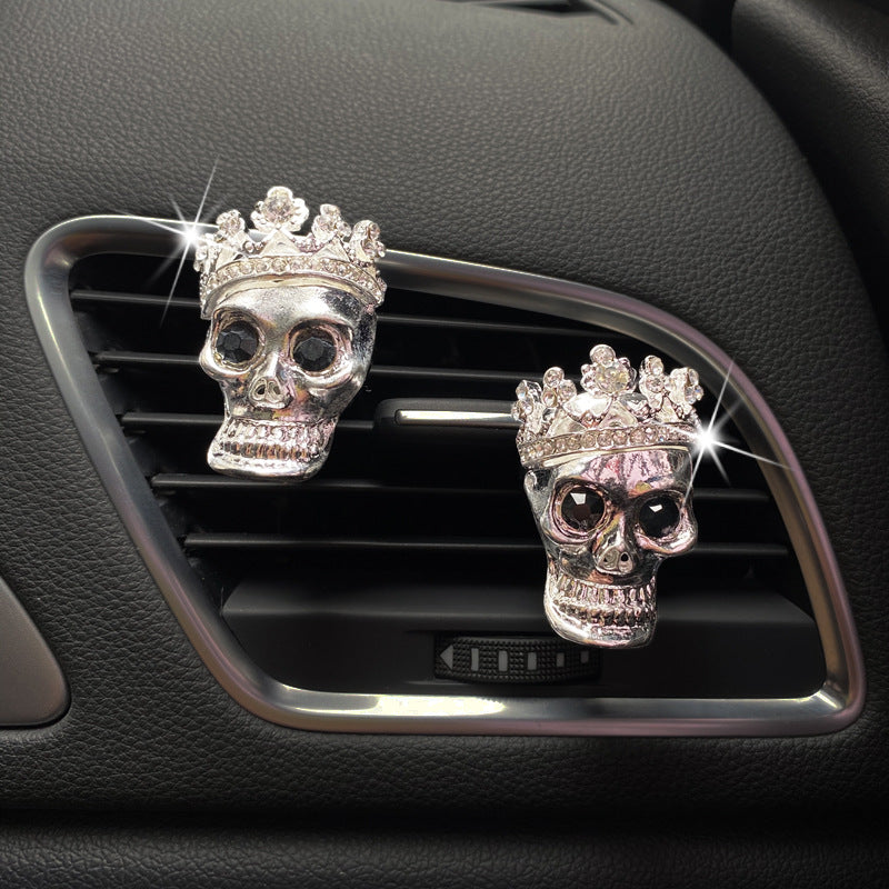 Retro Metal Skull Car Vent Perfume - Premium Interior Parts from Rapidvehicles - Just $13.99! Shop now at Rapidvehicles