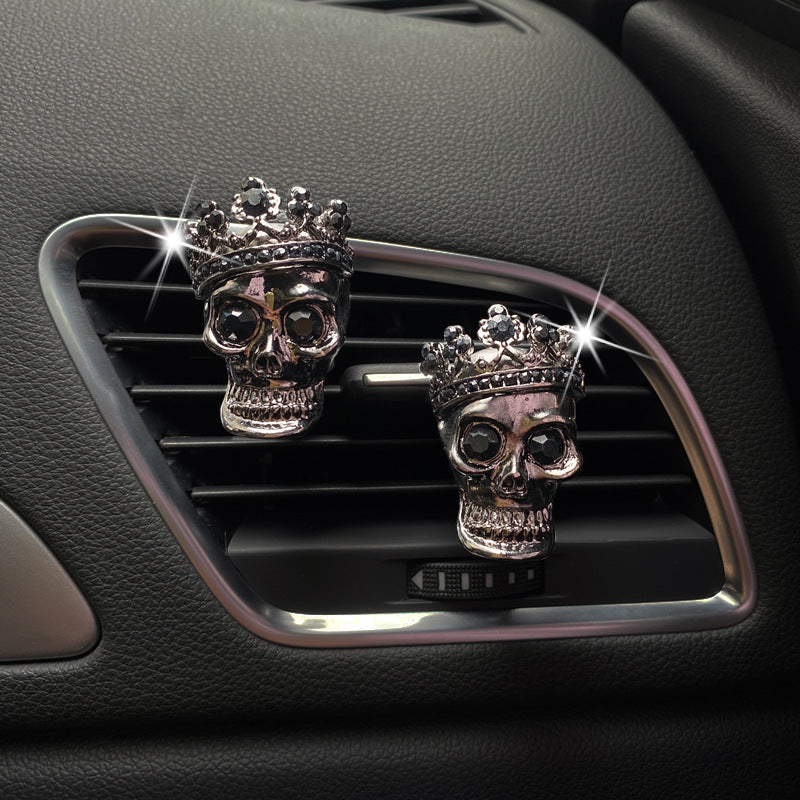 Retro Metal Skull Car Vent Perfume - Premium Interior Parts from Rapidvehicles - Just $13.99! Shop now at Rapidvehicles