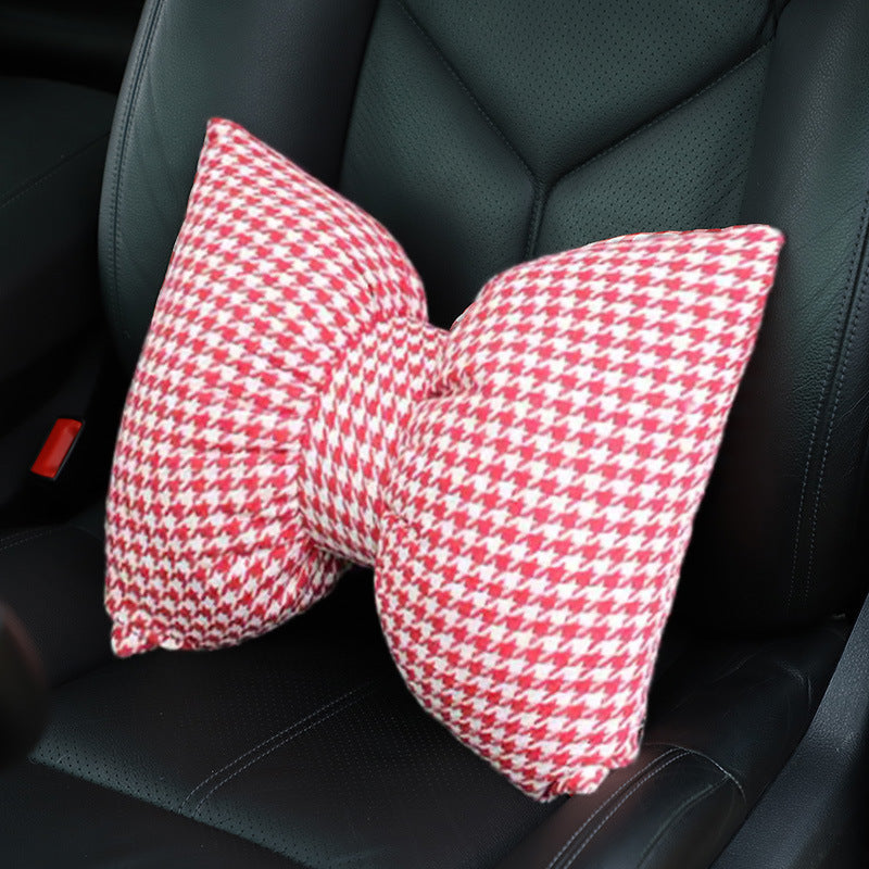 style: J - Car Printing Bowknot Headrest And Neck Cushion - Premium Interior Parts from Rapidvehicles - Just $22.99! Shop now at Rapidvehicles