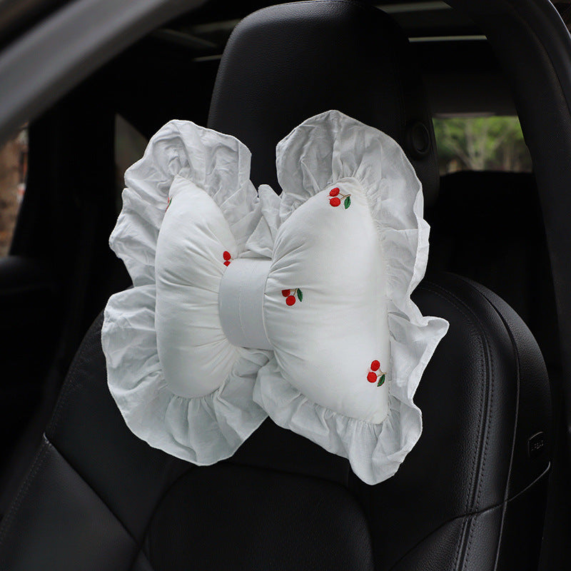 style: A - Car Printing Bowknot Headrest And Neck Cushion - Premium Interior Parts from Rapidvehicles - Just $21.99! Shop now at Rapidvehicles