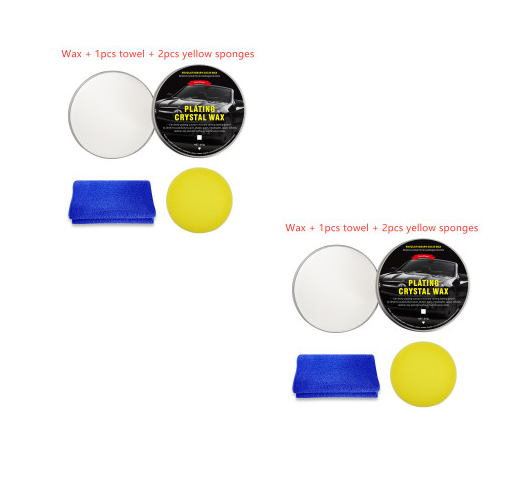 Color: White, quantity: Set1x2 - Car Diamond Crystal Wax Black - Premium Interior Parts from Rapidvehicles - Just $46.99! Shop now at Rapidvehicles