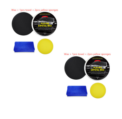 Color: Black, quantity: Set1x2 - Car Diamond Crystal Wax Black - Premium Interior Parts from Rapidvehicles - Just $46.99! Shop now at Rapidvehicles