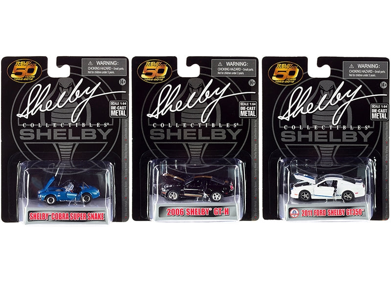 "Carroll Shelby 50th Anniversary" 3 piece Set 2022 Release 1/64 - Premium Shelby Models from Shelby Collectibles - Just $68.99! Shop now at Rapidvehicles