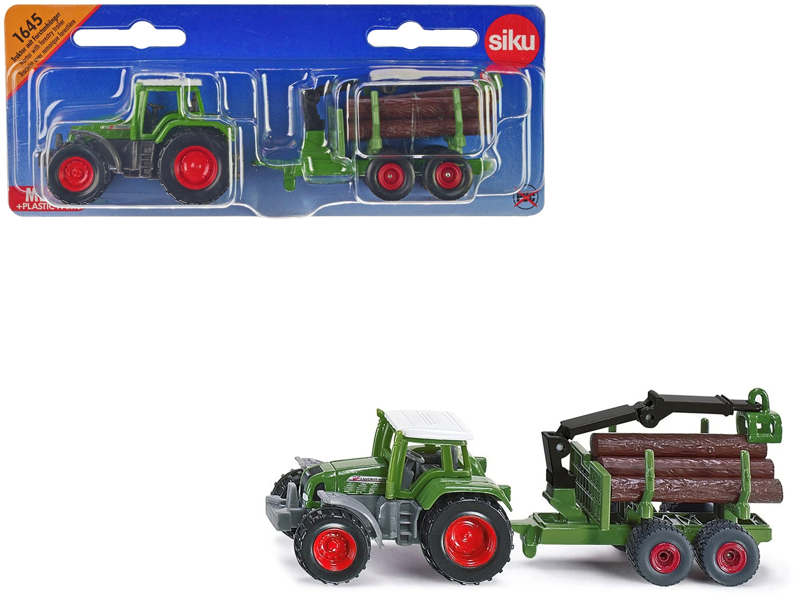 Fendt Favorit 926 Tractor and Forestry Trailer with Crane Green - Premium Other from SIKU - Just $31.53! Shop now at Rapidvehicles