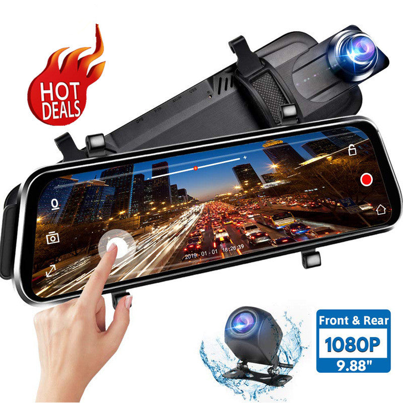 Front and Rear Dual Recording Rear View Mirror Dash Cam - Premium Car Mirror Video from Rapidvehicles - Just $86.48! Shop now at Rapidvehicles