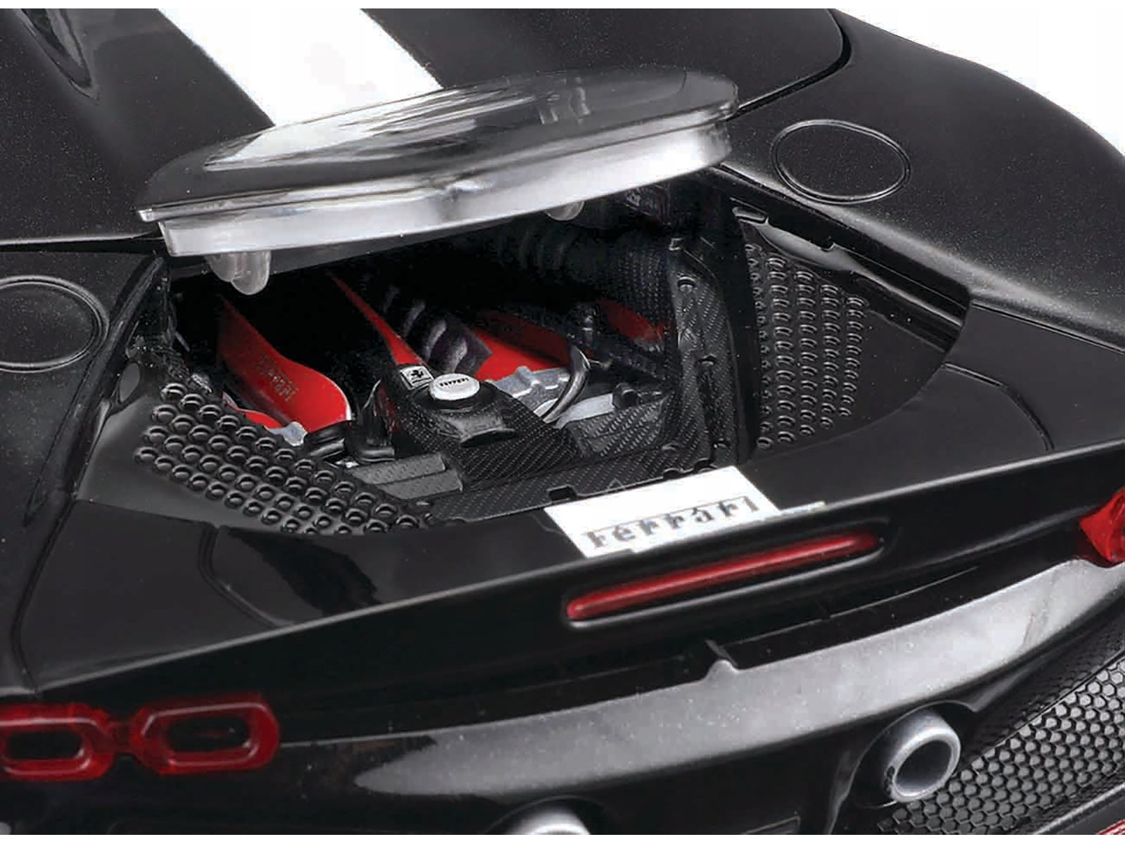 Ferrari SF90 Spider Assetto Fiorano Black Metallic with White - Premium Ferrari Models from Bburago - Just $104.99! Shop now at Rapidvehicles