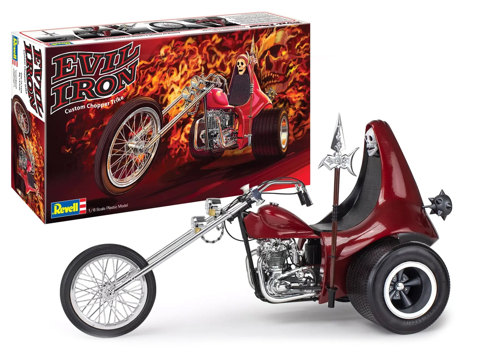 Level 5 Model Kit Evil Iron Custom Chopper Trike 1/8 Scale Model by Revell - Premium Model Kits(To Built) from Revell - Just $81.29! Shop now at Rapidvehicles