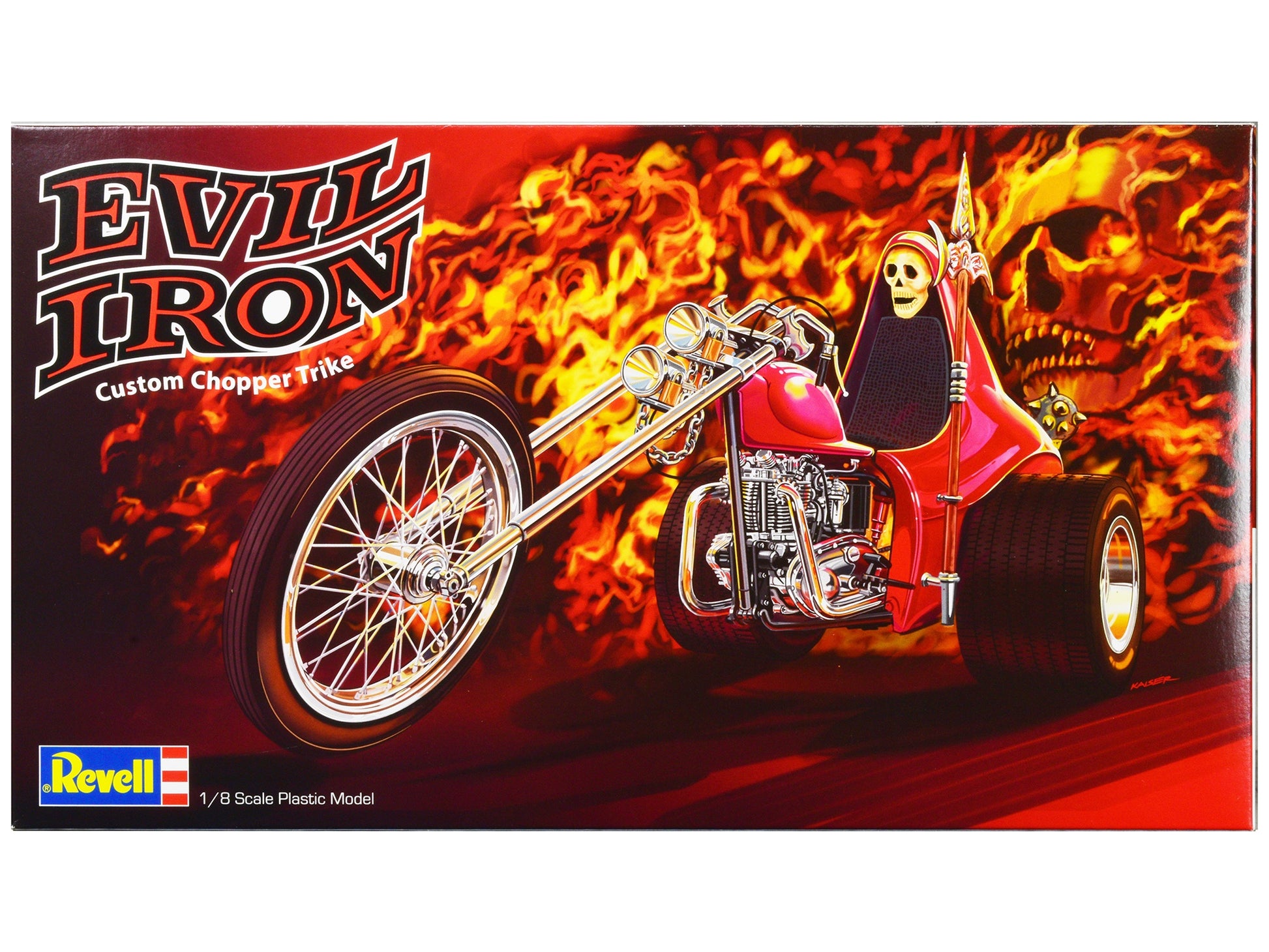 Level 5 Model Kit Evil Iron Custom Chopper Trike 1/8 Scale Model by Revell - Premium Model Kits(To Built) from Revell - Just $81.29! Shop now at Rapidvehicles