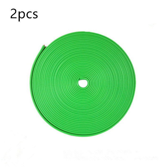 Color: Green 2pcs - Automotive Supplies, Wheel Decoration Strips, - Premium Interior Parts from Rapidvehicles - Just $28.79! Shop now at Rapidvehicles