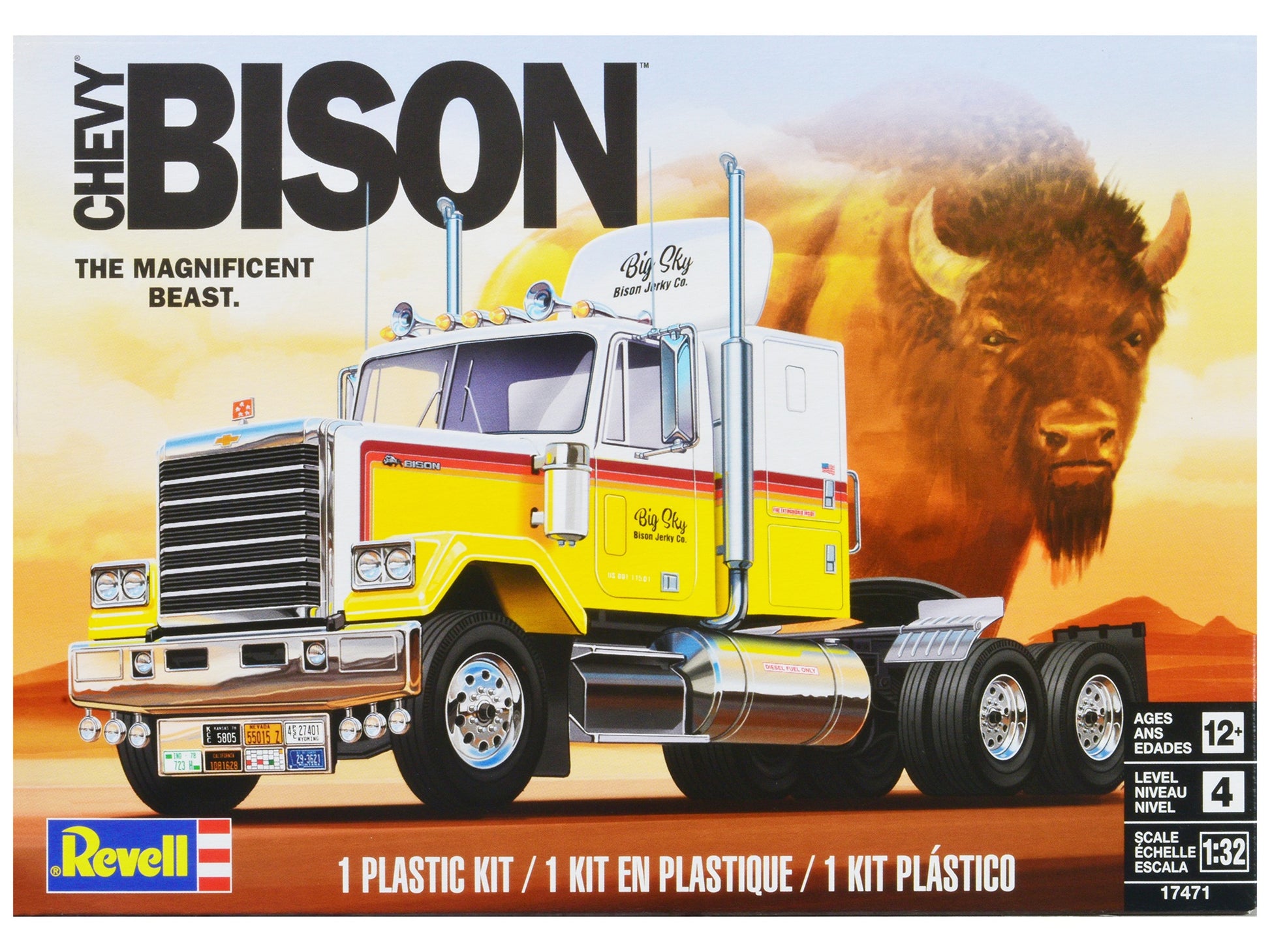 Level 4 Model Kit 1978 Chevrolet Bison Truck Tractor 1/32 ScaleFREE SHIPPING IN US - Premium Model Kits(To Built) from Revell - Just $59.39! Shop now at Rapidvehicles