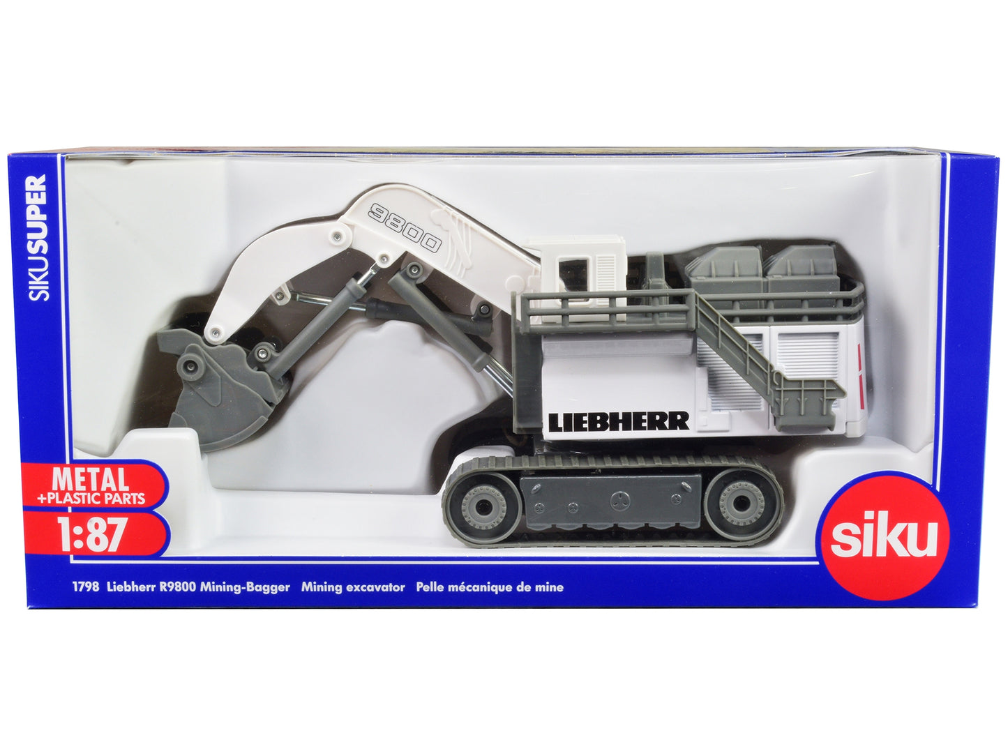 Liebherr R9800 Mining Excavator White and Gray 1/87 (HO) Diecast - Premium Other from SIKU - Just $104.99! Shop now at Rapidvehicles