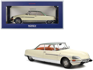 1968 Citroen DS 21 Le Leman Ivory and Green Metallic with Orange Interior 1/18 Diecast Model Car by Norev - Premium Citroen Models from Norev - Just $106.99! Shop now at Rapidvehicles