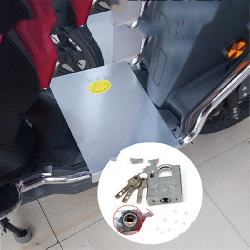 Color: 2style - Electric car Battery Lock Pedal Lock Anti-theft - Premium Other Motorcycle Accessories from Rapidvehicles - Just $56.69! Shop now at Rapidvehicles