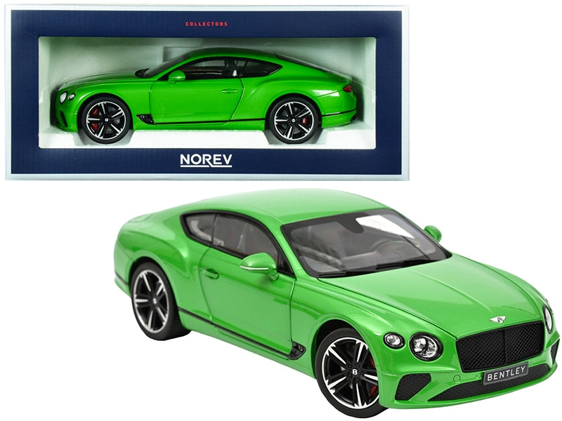 2018 Bentley Continental GT Apple Green Metallic 1/18 Diecast Model Car by Norev - Premium Bentley Models from Norev - Just $182.99! Shop now at Rapidvehicles