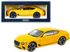 2018 Bentley Continental GT Monaco Yellow 1/18 Diecast Model Car by Norev - Premium Bentley Models from Norev - Just $182.99! Shop now at Rapidvehicles