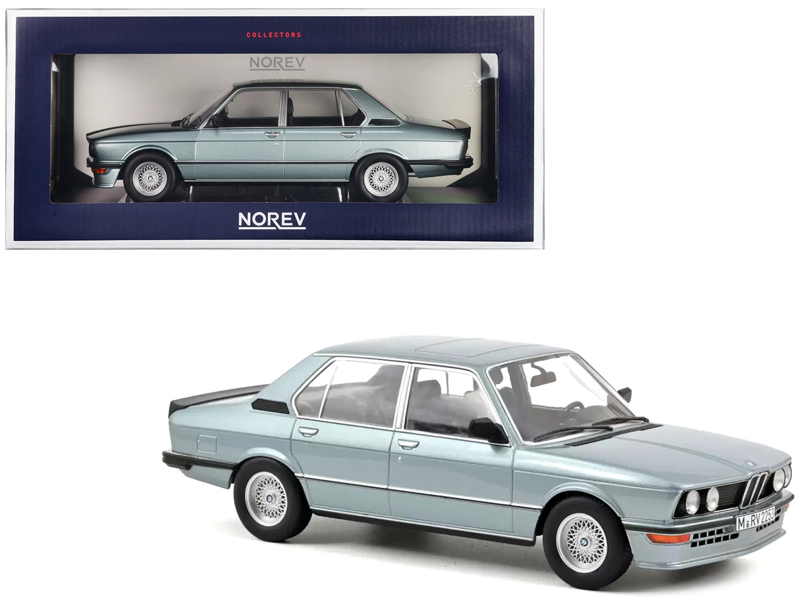 1980 BMW M 535i Light Blue Metallic 1/18 Diecast Model Car by Norev - Premium BMW Models from Norev - Just $113.84! Shop now at Rapidvehicles