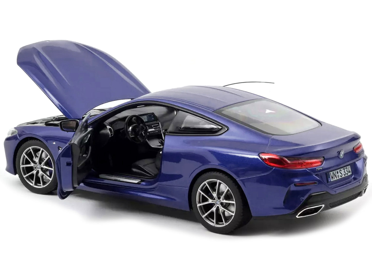 2018 BMW M850i Blue Metallic 1/18 Diecast Model Car by Norev - Premium BMW Models from Norev - Just $142.19! Shop now at Rapidvehicles