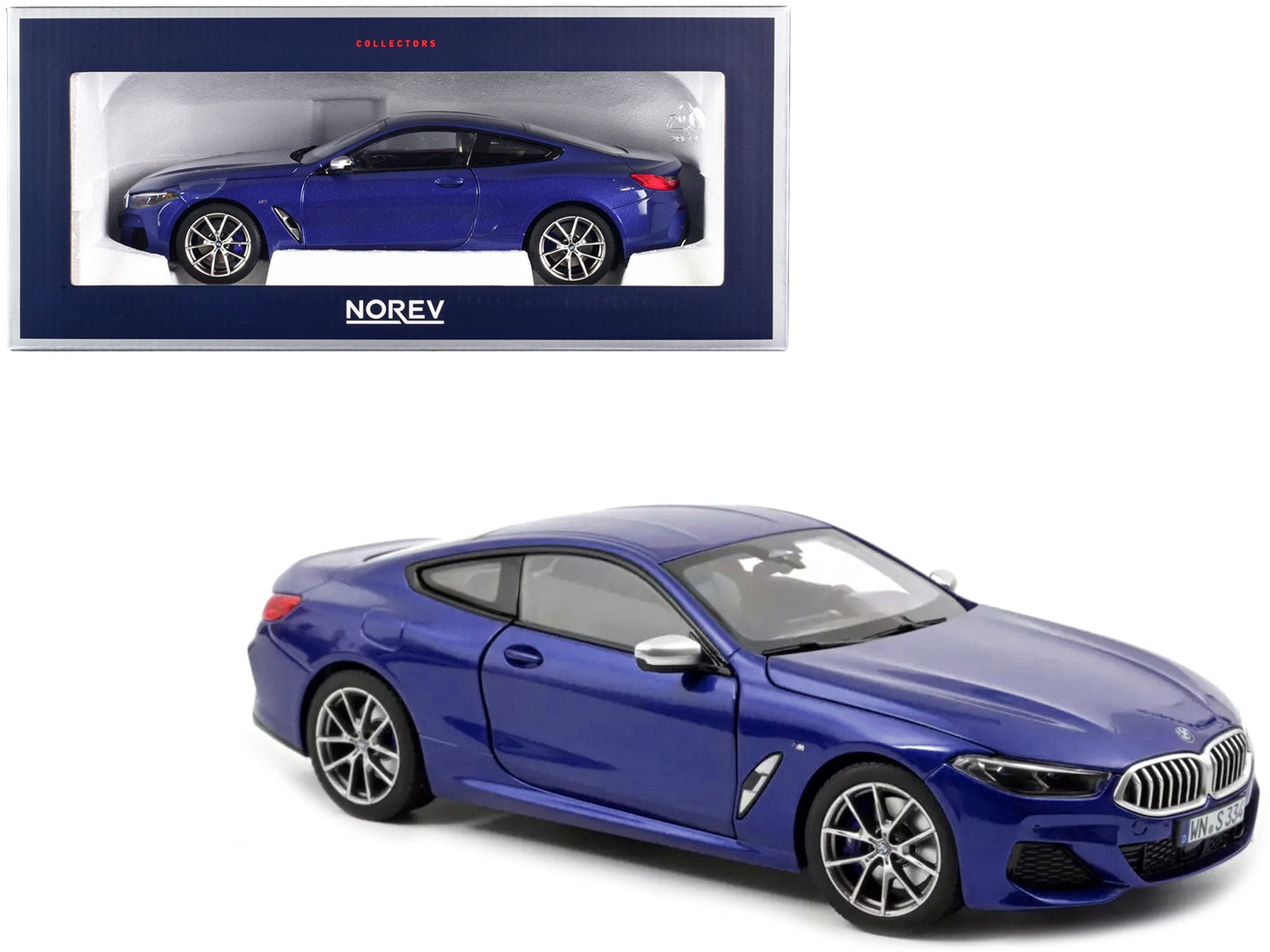 2018 BMW M850i Blue Metallic 1/18 Diecast Model Car by Norev - Premium BMW Models from Norev - Just $142.19! Shop now at Rapidvehicles