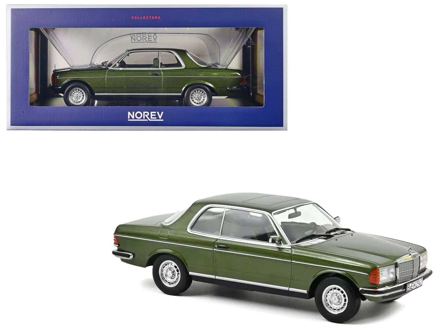 1980 Mercedes-Benz 280 CE Green Metallic 1/18 Diecast Model Car - Premium Mercedes Models from Norev - Just $123.29! Shop now at Rapidvehicles